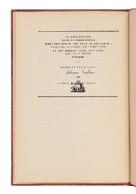 FAULKNER, William (1897-1962). Idyll in the Desert. New York: Random House, 1931.