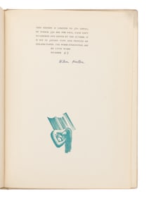 FAULKNER, William (1897-1962). A Green Bough. New York: Harrison Smith and Robert Haas, 1933.