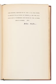 FAULKNER, William (1897-1962). Doctor Martino and Other Stories. New York: Harrison Smith & Robert