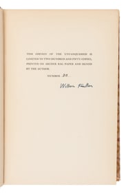 FAULKNER, William (1897-1962). The Unvanquished. New York: Random House, 1938.