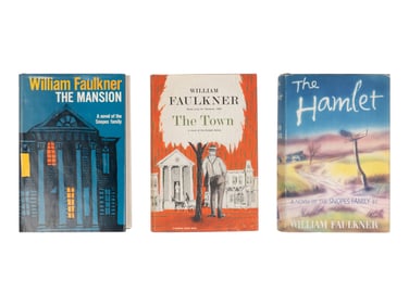 FAULKNER, William (1897-1962). [Snopes Trilogy]. The Hamlet. 1940. -- The Town. 1957. -- The