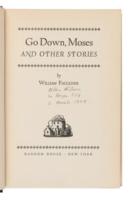 FAULKNER, William (1897-1962). Go Down, Moses and Other Stories. New York: Random House, 1942.