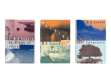 SEBALD, W.G. (1944-2001). Vertigo. 2000. -- The Emigrants. 1996. -- The Rings of Saturn. 1998. New