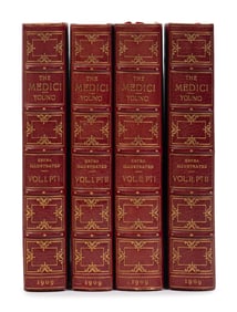 [BINDING]. YOUNG, George Frederic, Col. (1846-1919). The Medici. London: John Murray, 1909.