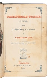 DICKENS, Charles (1812-1870). A Christmas Carol. In Prose. Being a Ghost Story of Christmas.