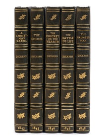 DICKENS, Charles (1812-1870). [Christmas Books]. London, 1843-1848. Comprising: