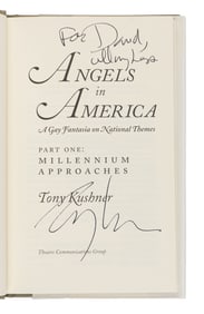 KUSHNER, Tony (b. 1956). Angels in America: Part One: Millennium Approaches [and] Part Two: Perestro