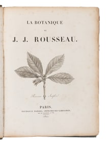 [NATURAL HISTORY]. ROUSSEAU, JEAN-JACQUES. 1712-1778. La botanique. Paris: Baudouin Freres, 1822.