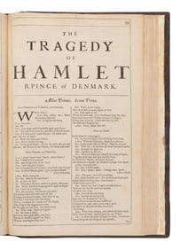 SHAKESPEARE, William (1564-1616). Mr. William Shakespear's Comedies, Histories, and Tragedies.