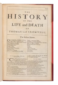 [SHAKESPEARE, William (1564-1616), spurious attribution]. The History of the Life and Death of
