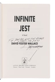 WALLACE, David Foster (1962-2008). Infinite Jest. Boston: Little, Brown and Company, 1996.