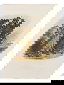 BODMER, Karl (1809-1893) Sih-Chidä & Mahchsi-Karehde. Mandan Indians (Tab. 20).: BODMER, Karl (1809-1893) Sih-Chidä & Mahchsi-Karehde. Mandan Indians (Tab. 20). From Travels in the Interior of North America, Coblenz, Paris, and London, 1839-1842. Aquatint engraving ON INDIA P