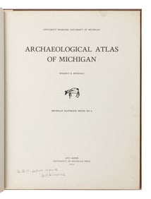 HINSDALE, Wilbert B. (1851-1944). Archaeological Atlas of Michigan. Ann Arbor: University of