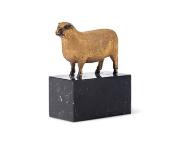 Herbert Chevalier Haseltine (1877-1962), A Gilt Bronze Ewe