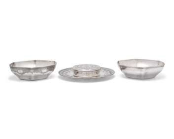 A Group of Four Sterling Silver Tablewares