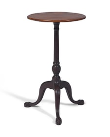 A Rare Chippendale Carved Mahogany Candlestand