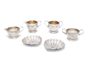 An Assorted Group of Six Sterling Silver Tablewares