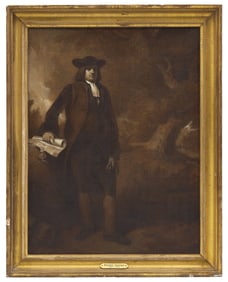 Attributed to Henry Inman (1801-1846), Portrait of William Penn at The Treaty Elm