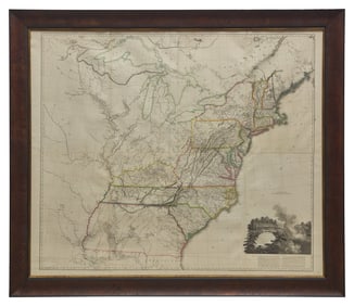 A Map of the United States of North America Drawn from a number of Critical Researches