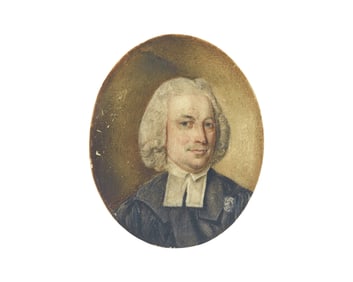 After John Singleton Copley (1738-1815), A Portrait Miniature of Reverend Samuel Cooper (1725-1783)