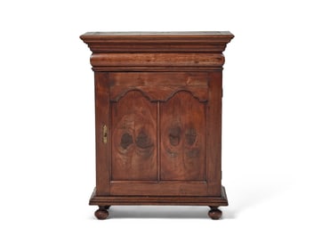 A Queen Anne Walnut Spice Cabinet