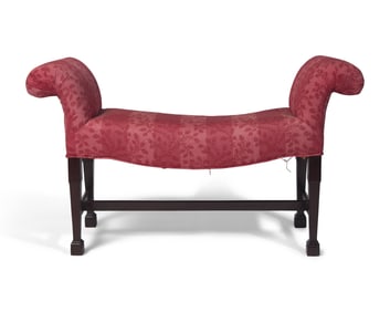 A George III Mahogany Window Bench