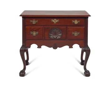 A Chippendale Carved Mahogany Dressing Table