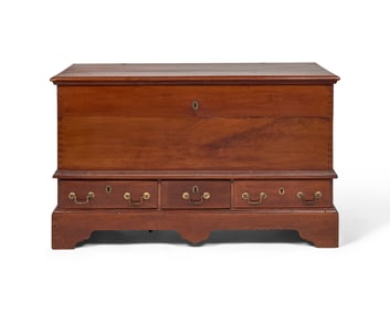 A Chippendale Walnut Blanket Chest