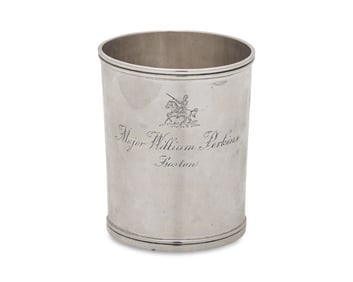 A Federal Silver Julep Cup Made for Major William Perkins (1742-1802) of Boston, Massachusetts