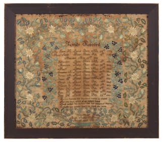 A Needlework Loring Family Record