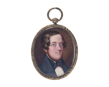 Attributed to Moses B. Russell (c. 1810-1884), A Portrait Miniature of a Young Gentleman