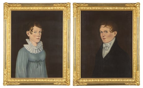 Dr. Samuel Broadbent (1759-1828), A Pair of Portraits: Frederick and Mary Riley Bulkley