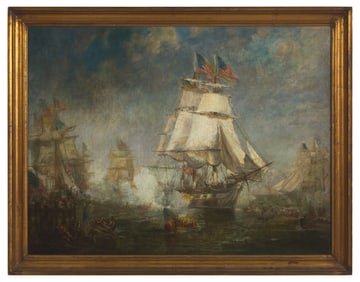 Attributed to Walter Franklin Lansil (1846 - 1925), Return of the Constitution