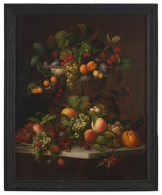 Charles Baum (1812-1878), A Lush Still Life with Fruit
