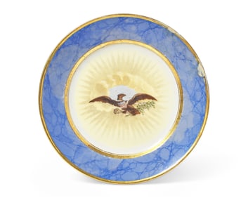 A French Porcelain Dessert Plate from President Andrew Jackson’s State Service