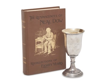 A Coin Silver Presentation Goblet for General Neil Dow