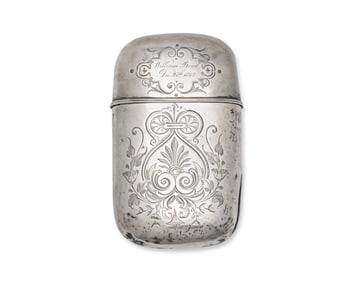 A Silver Presentation Flask for William S. Bond (1839-1892)
