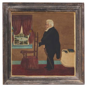 Canadian School 19th Century, A Portrait of The Reverend Harris Harding (1761-1854) of Yarmouth,