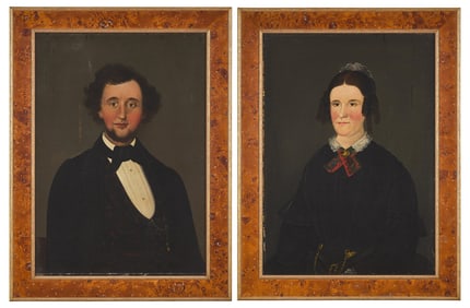 William Matthew Prior (1806-1873), A Pair of of Portraits: Mr. and Mrs. John L. Nason