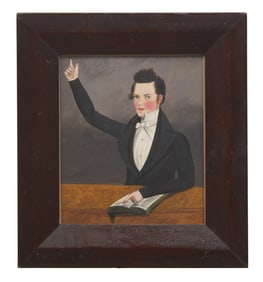 American School 19th Century, A Portrait of a Young Man Identified as William Collins