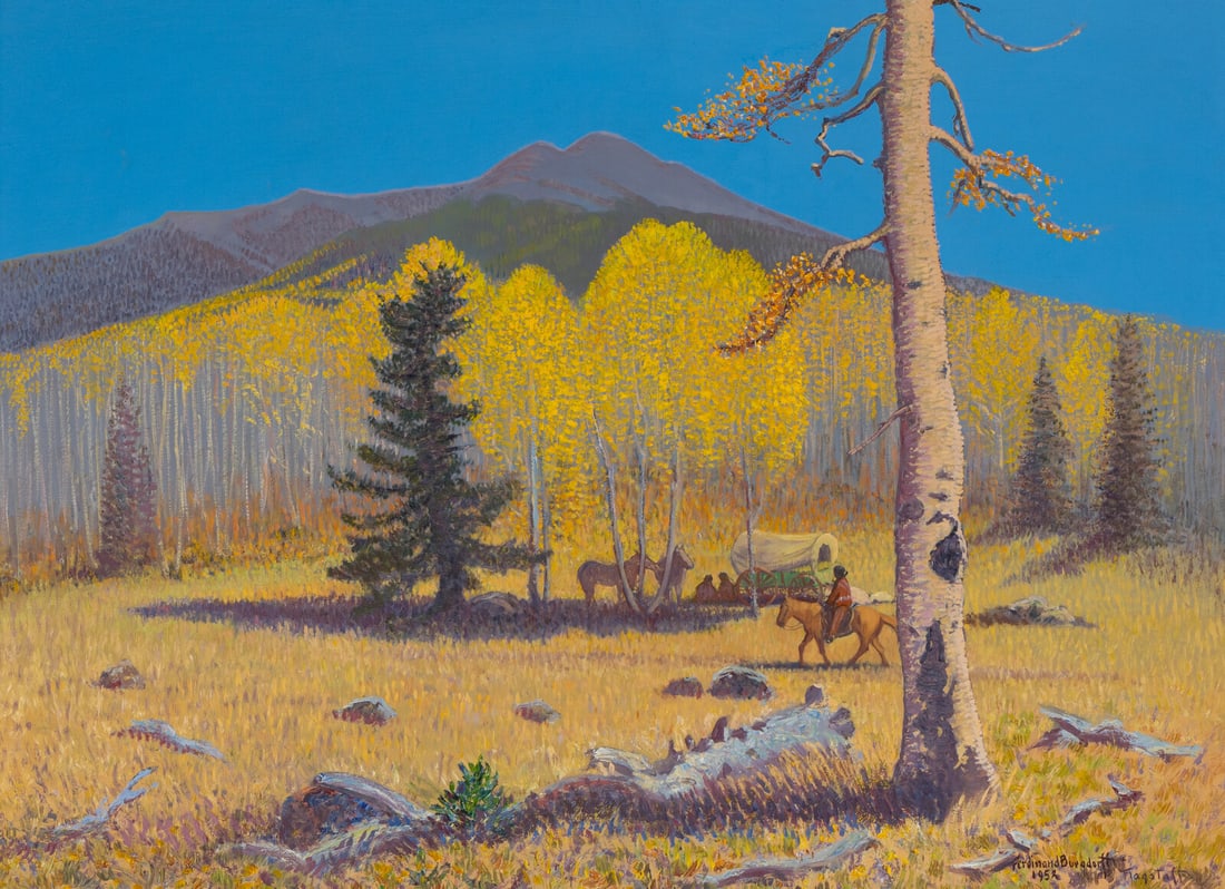 Ferdinand Burgdorff (American, 1881-1975) Indian Camp on the Slopes of San Francisco Peaks, on the (1 of 5)