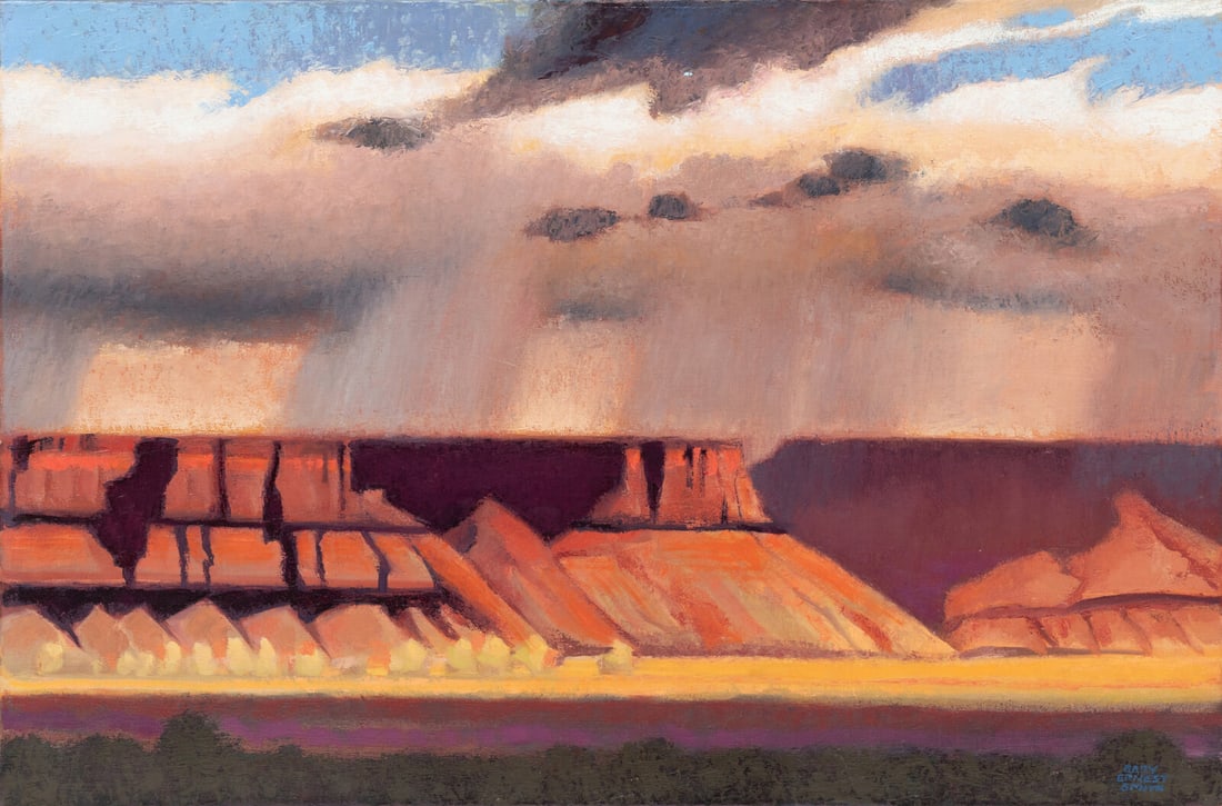 Gary Ernest Smith (American, b. 1942) Storm Clouds Over Mesas (1 of 3)