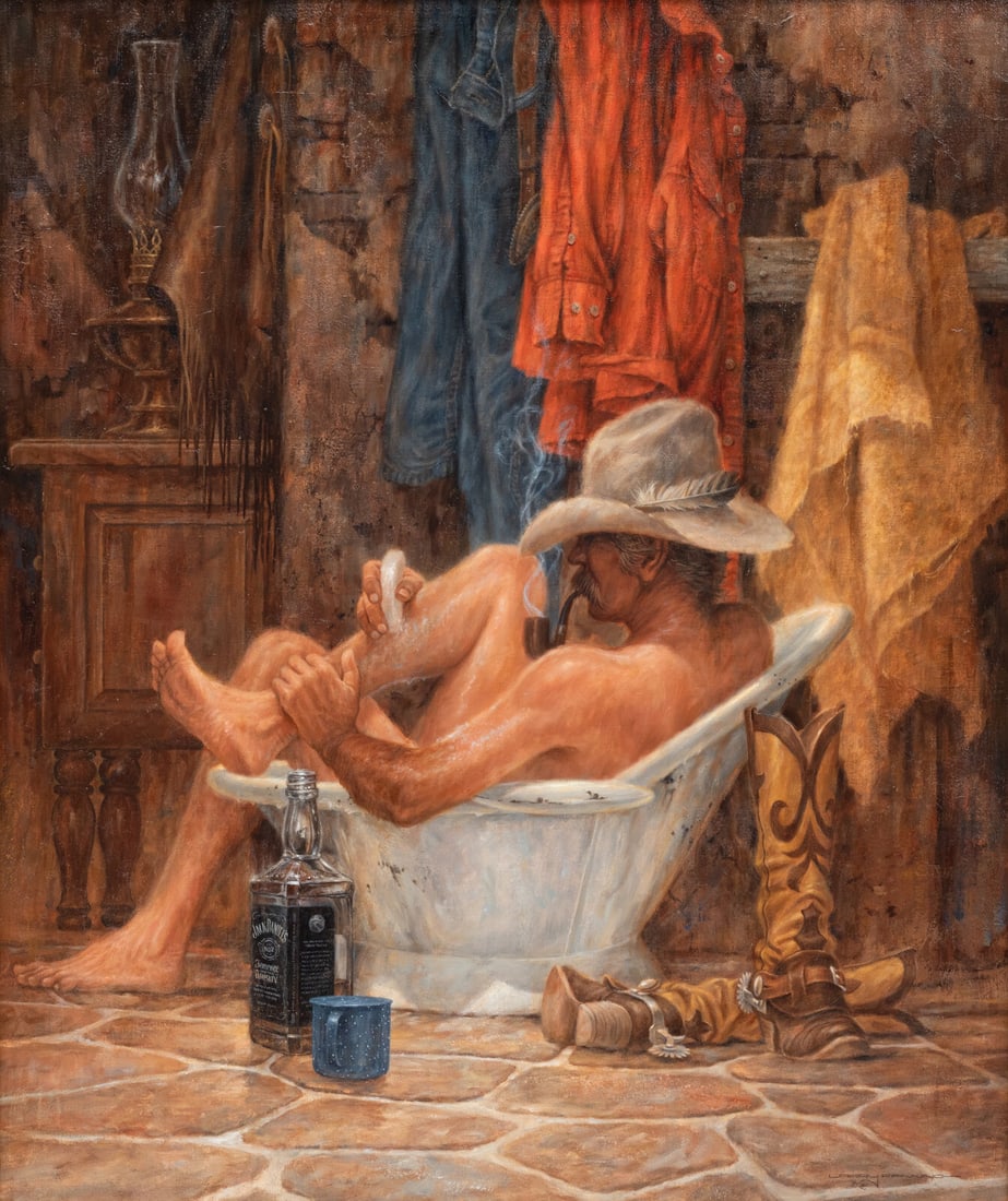 Larry Fanning (American, 1938-2014) Another Saturday Night (1 of 3)