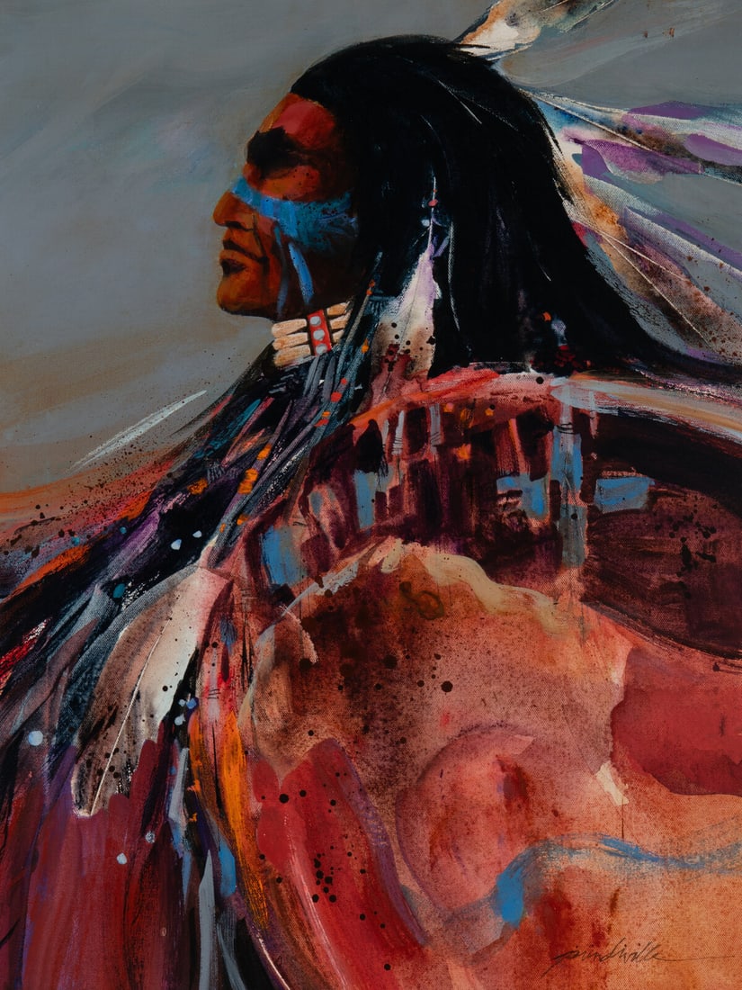 Jim Prindiville (American, b. 1941) Proud Warrior (1 of 3)