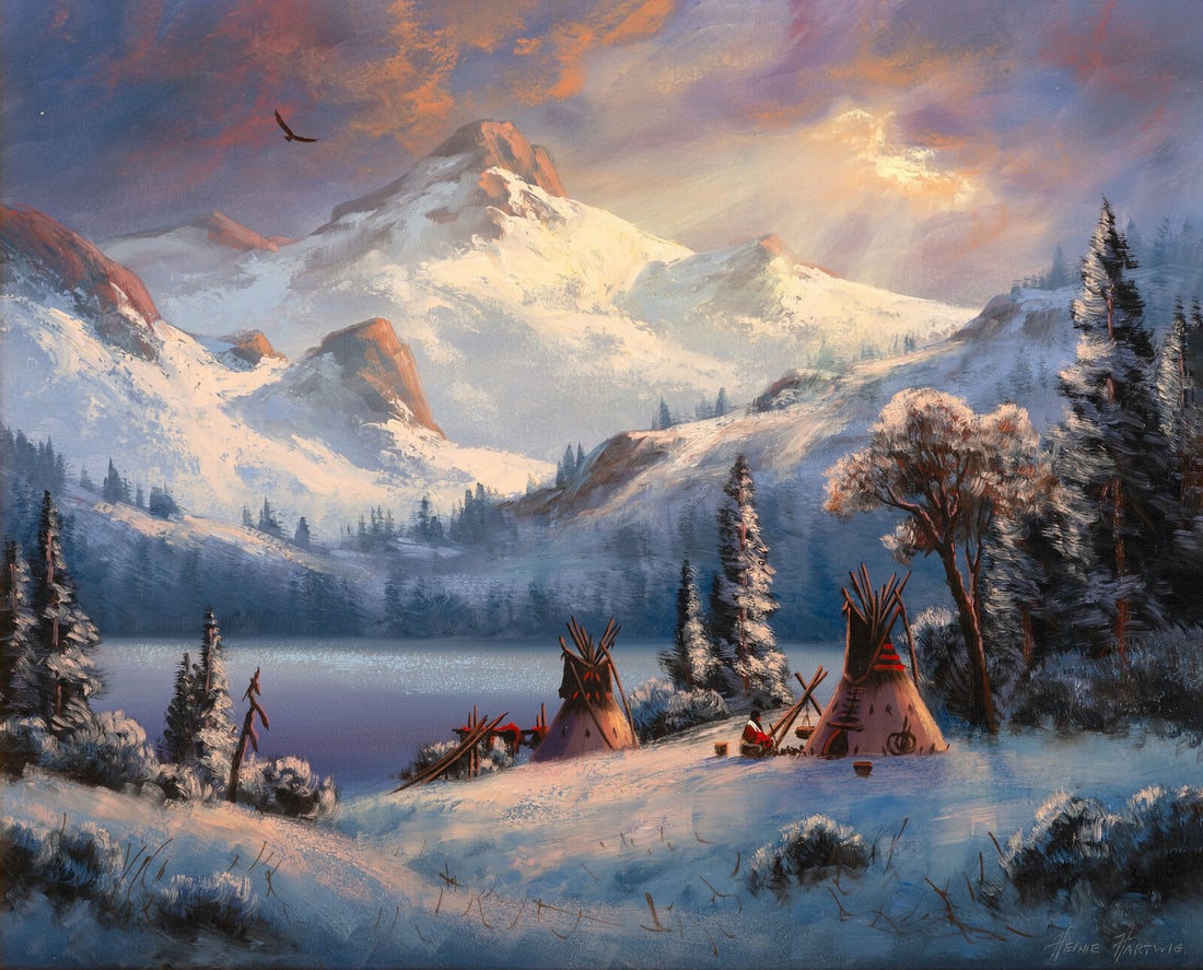 Heinie Hartwig (American, b. 1937) Winter Encampment (1 of 4)