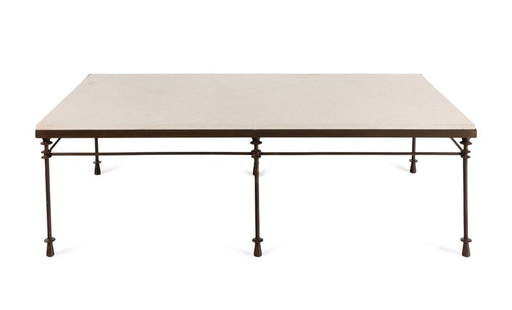 A Contemporary Steel Low Table: A Contemporary Steel Low Table Height 21 3/4 x width 72 x depth 42 inches. Property from a Private Illinois Collector This lot is located in Chicago. 
