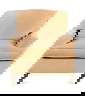 A Bridgewater Style Armchair : A Bridgewater Style Armchair 20th Century Height 32 x width 33 x depth 38 inches. Property from a Private Illinois Collector This lot is located in Chicago. 