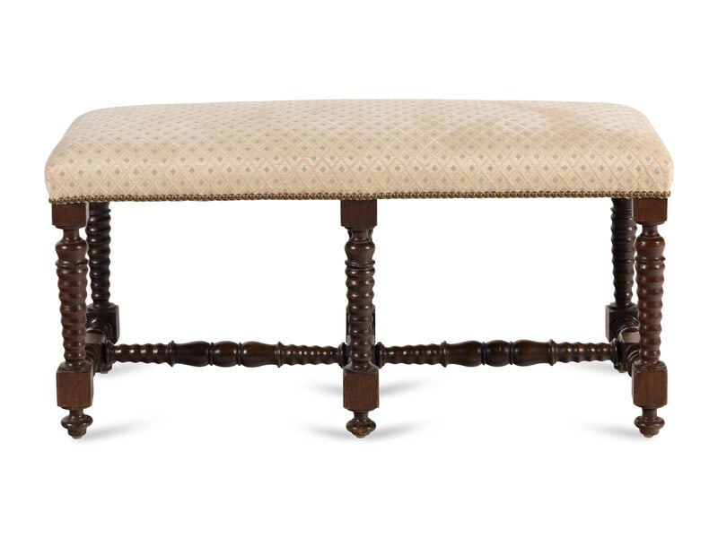 An English Mahogany Hall Bench (1 of 3)