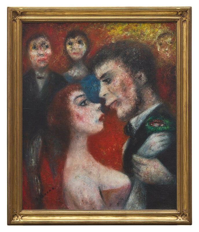 Édouard Joseph Goerg (Australian/French, 1893-1969) Le Bal, 1957: Édouard Joseph Goerg (Australian/French, 1893-1969) Le Bal, 1957 oil on canvas signed E. Goerg (lower left); signed again, dated and title verso 25 1/2 x 21 1/4 inches. Propert