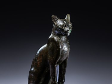 An Egyptian Bronze Cat